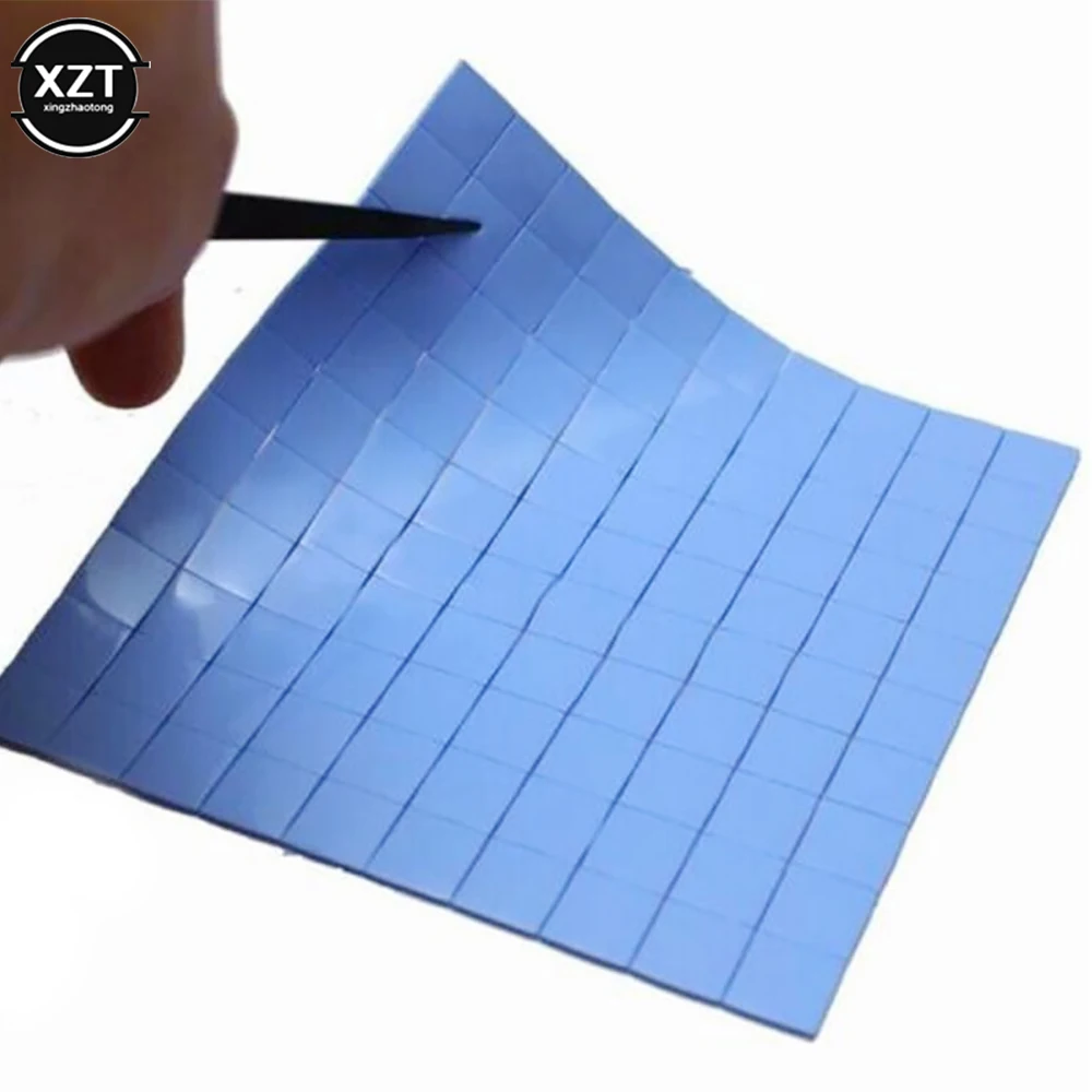 100Pcs/Sheet Conductive Heatsink Plaster Grease Paste Adhesive Computer PC Fan Cooler Silicone Heat Sink GPU CPU Thermal Pads