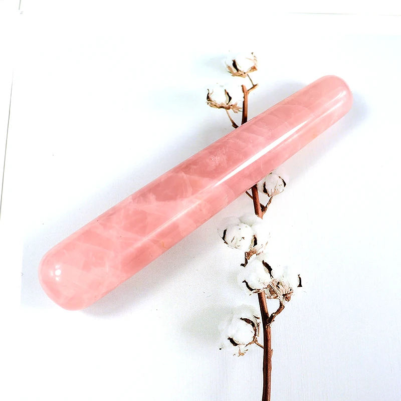 Massage Stick Natural Rose Quartz Face Body Eye Crystal Mineral Stone Massager Health Skin Care Gua Sha Detox Lifting Yoni Wand