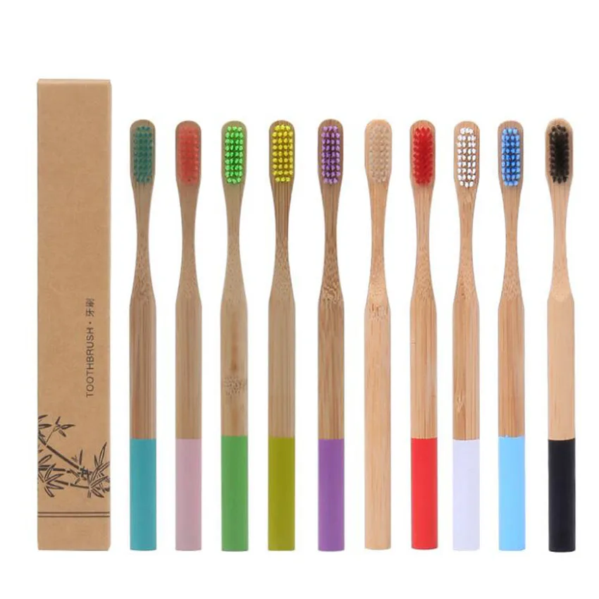 แปรงสีฟันขนนุ่มด้ามยาวแปรงสีฟันถ่านไม้ไผ่เครื่องมือทำความสะอาดช่องปากที่เป็นมิตรกับสิ่งแวดล้อมแปรงสีฟันสำหรับผู้ใหญ่อุปกรณ์การเดินทาง