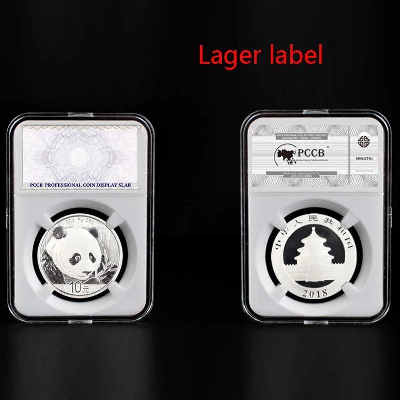 10 pieces Sizes 27mm-40mm Graded IDENTIFICATION COIN DISPLAY SLAB/slabs collecting case boxstorage PCCB White color Insert pad