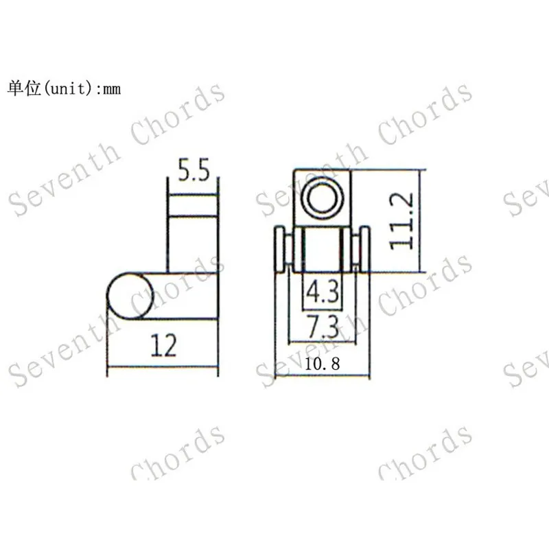 2 Teile/los Roller String Baum Retainer Für Elektrische Gitarre Zubehör Teile Musical Instrument – Detail 16