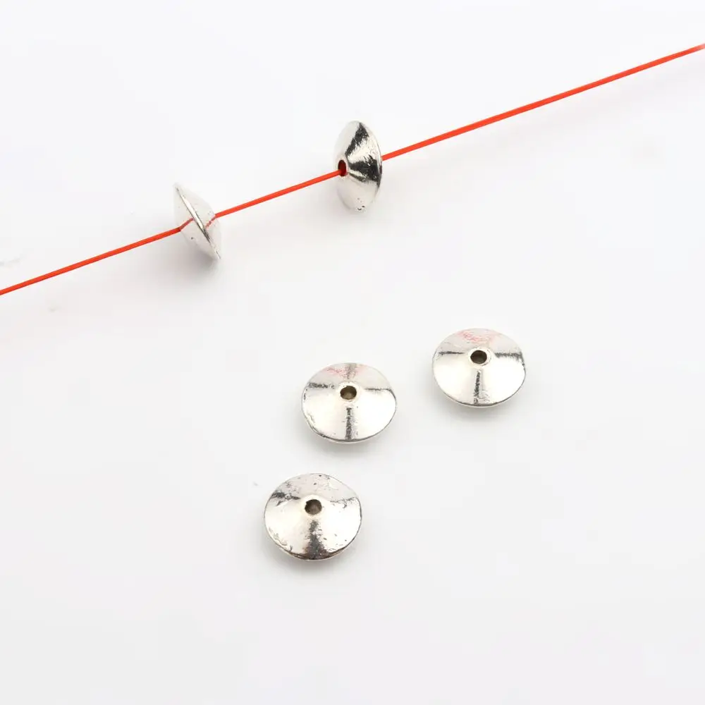 50 Stück, 32 verschiedene Arten, gemischte Metall-Abstandshalter-Perlen mit unterschiedlichen Lochgrößen für die Herstellung von Schmuck, Armbändern, Halsketten und Ohrringen – Großhandel. – Detail 29