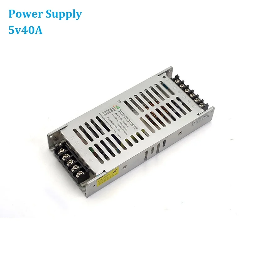 

LED Display Power Supply 5V 40A 200W LED Screen Power Adapter Switching Input AC220V to DC5V Power supplies,P4,P5,P6,P8,P10