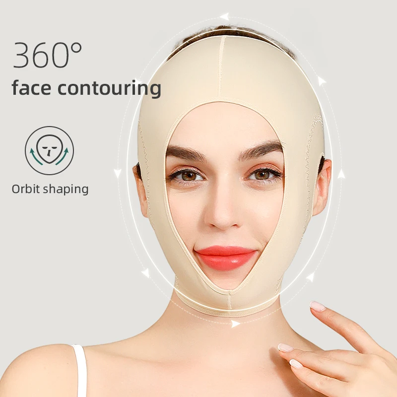 Face V Shaper Facial Slimming Bandage Lift Up Belt Reduce Double Chin Cheek Anti Wrinkle Elastic Face Thining Strap