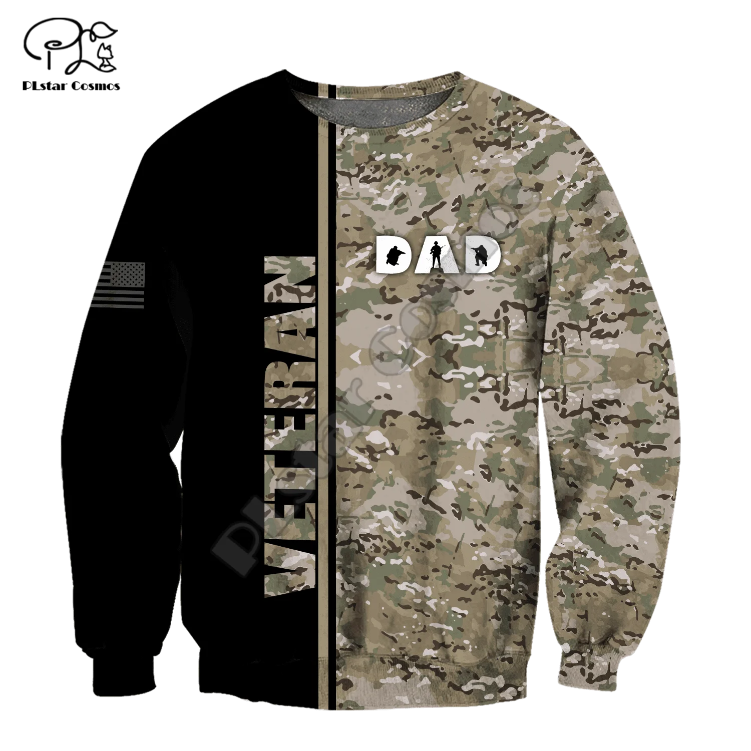 PLstar Cosmos US Army Eagle Camo Suits Soldier Veteran NewFashion 3DPrint Men/Women Streetwear Casual Pullover Jacket Hoodies N6