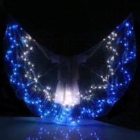 Adults Wings Colorful LED Dance Props New LED ISIS Wings Belly Dance Performance Wings Irregular Dance LED Wings Without Sticks