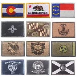 California Virginia Nevada Florida Oregon USA US American State Embroidered Patch Armband Patches