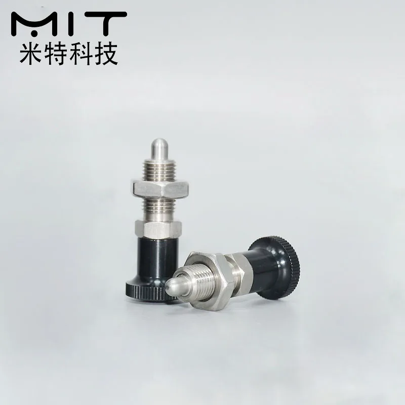 1PCS All Stainless Steel Index Plunger Pin Self-Locking Type Sub-plating Knob Plunger M5 M6, M10, M12, M16