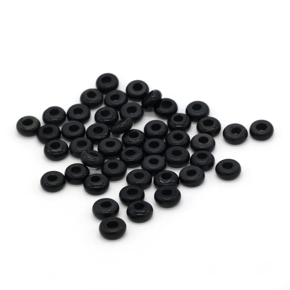 Großhandel 100 Stück Natursteinperlen, großes Loch, Abacus-Form, Agts-Steinperlen für die Herstellung von Schmuck, Halsketten, Loch 4 mm, Größe 5 x 10 mm – Detail 24