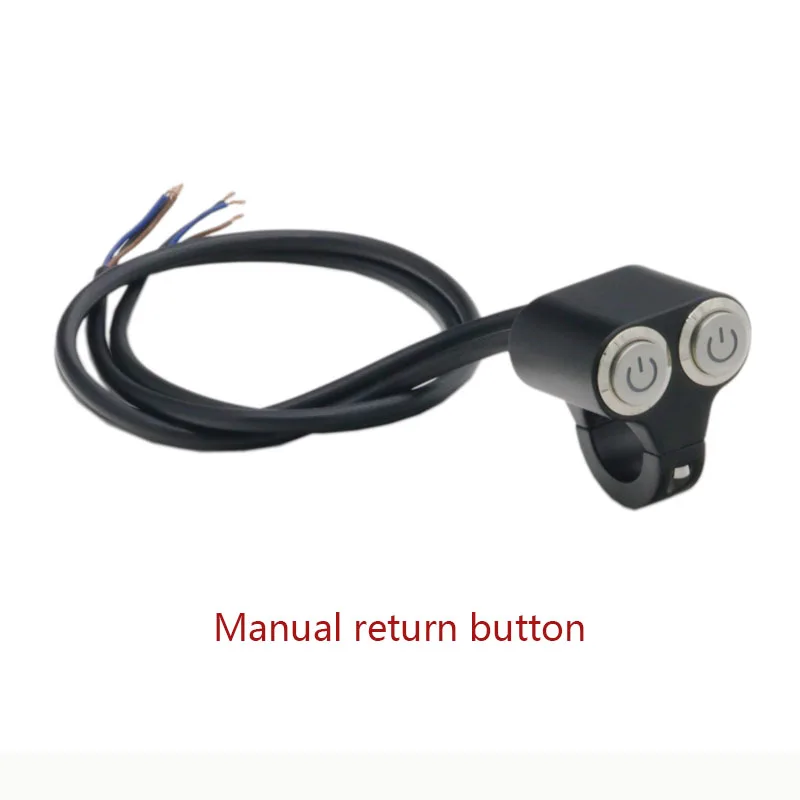 22mm Motorcycle Switches Headlight Hazard Brake Fog Indicator Light Start Kill ON-OFF Control Double manual return Switch