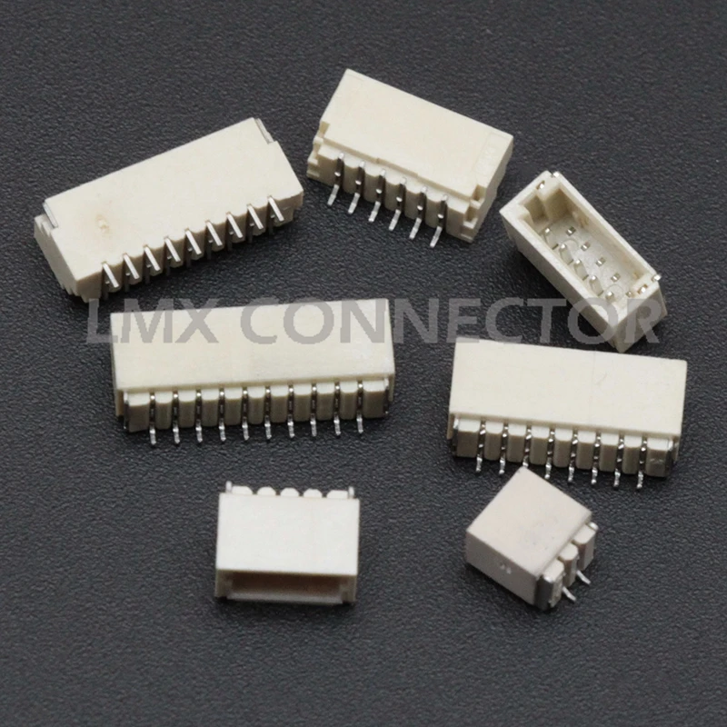 20PCS JST SH 1.0mm Connector Wire-to-Board type SMD Horizontal Socket Receptacle 2P 3P 4P 5P 6P 7P 8P 9P 10P 11P 12 Pin