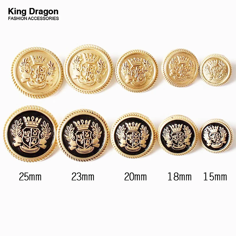 New Arrival 6PCS Metal White Black Flower Buttons For Needlework Clothes Women Dress Coat Suit Cardigan Sewing Button Designer