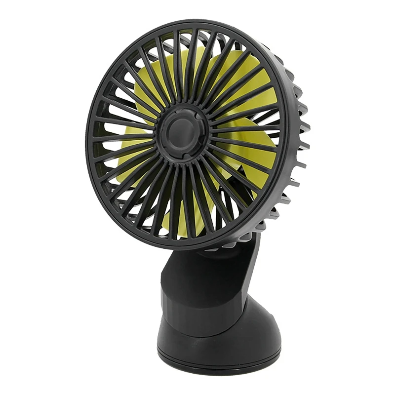 Universal Large Wind Three Speed Control USB Car Fan USB Car Fan Suction Cup Car Seat Back Single Head Car Fan 12V 24V