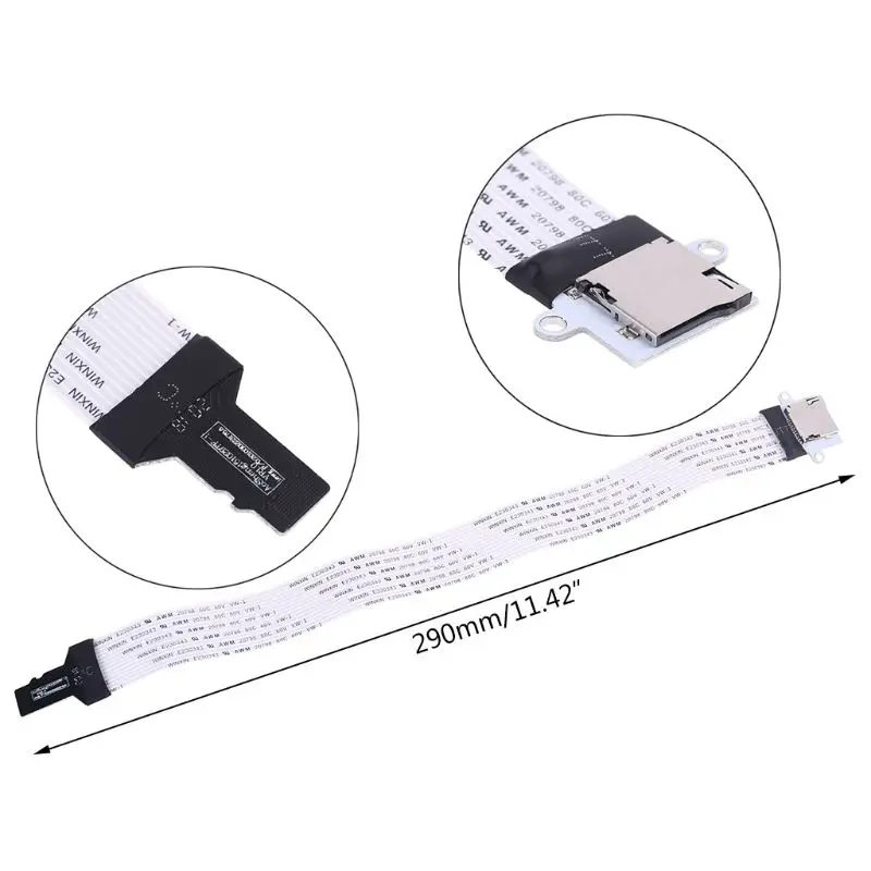 TF micro SD male to TF micro SD FeMale (TF to TF)Flexible Memory Card Extension cable Extender Adapter reader Cord Link