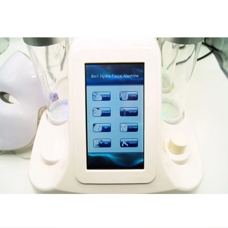 جهاز تجميل فقاعات صغير متعدد الوظائف S515B جهاز تنظيف عميق للبشرة بفقاعات صغيرة 8 في 1 فقاعات فائقة الصغر