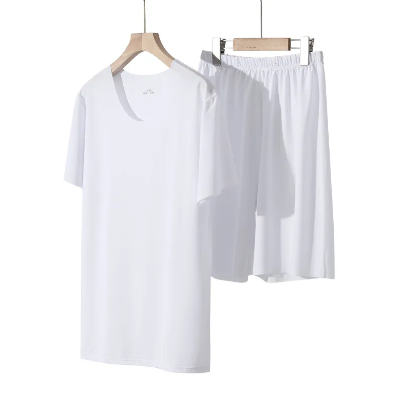 Xiaomi-conjunto de manga curta de seda youpin ice, pijamas esportivos, casuais, de secagem rápida, roupas ultrafinas para homens
