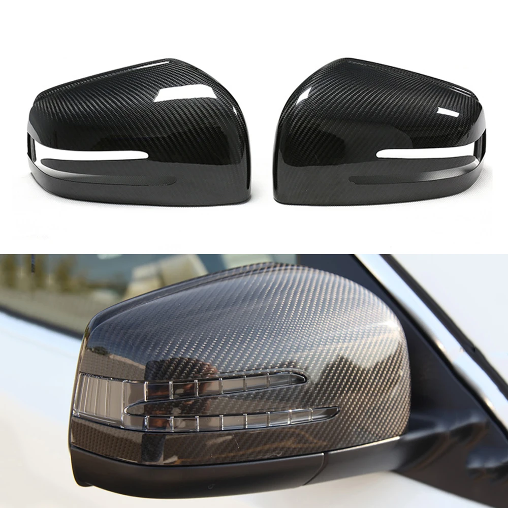 

Real carbon fiber mirror cover car rearview side mirror caps For Mercedes Benz G Class W463 update 2012-2018 G500 G550 G63 G65