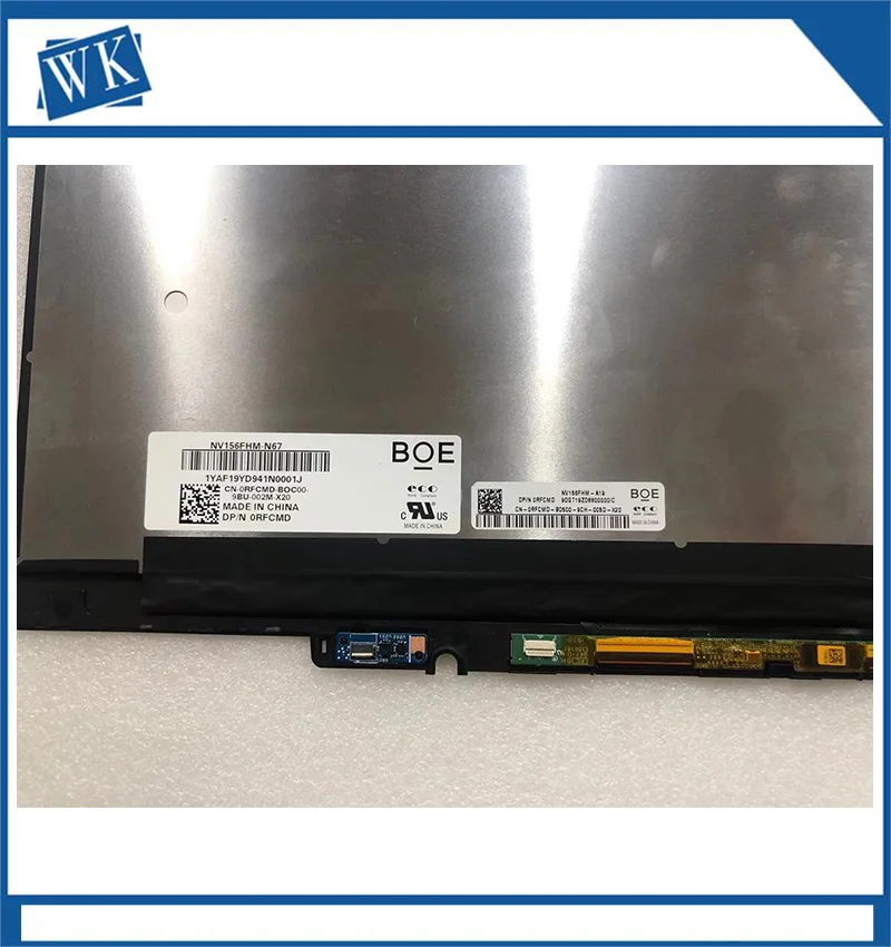 Imagem -02 - Tela de Toque Lcd Genuína 15.6 Polegadas para Inspiron15 7500 7506 em P97f001 P97f004 3dyn7 F5x01