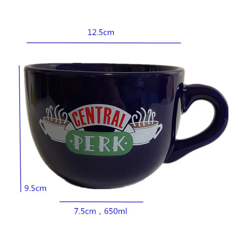 New Friends Tv Show Central Perk Big Mug 600ml Coffee Tea Ceramic Cup Friends Central Perk Cappuccino Mug Best Gifts For Friends