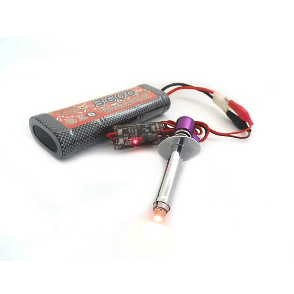 RC Nitro 1.2V 1800MAH 3600MAH RECHARGEABLE GLOW PLUG Starter Igniter AC Charger for Gas Nitro Engine Power 1/10 1/8 RC Car