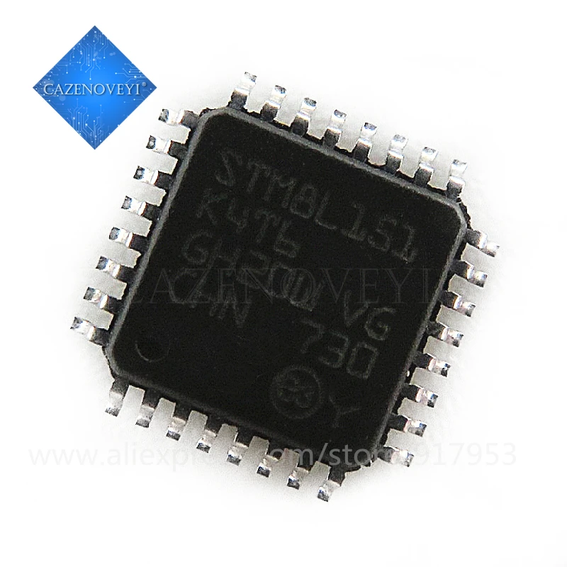 

5pcs/lot STM8L151K4T6 STM8L151 QFP-32 In Stock