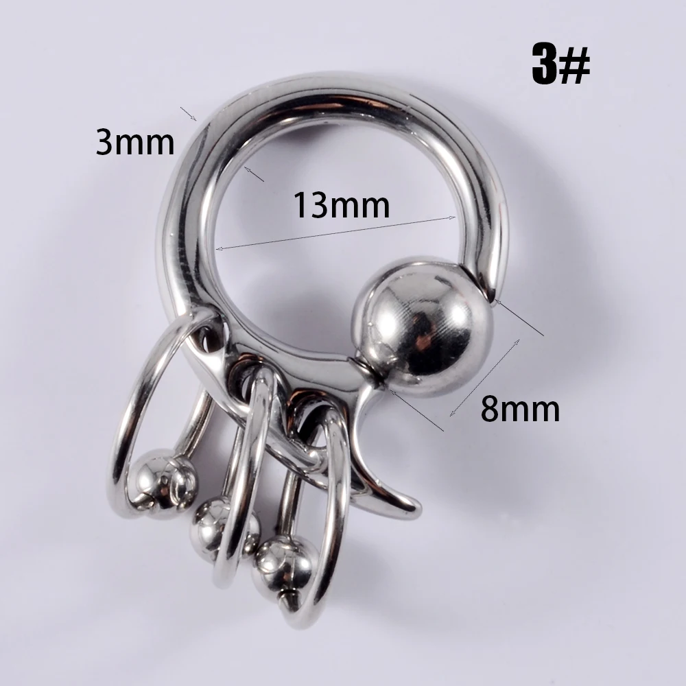 1Pc Dangling Earring Captive Bead Rings Piercing Ear Weight Gauge Expander Plugs Stretchers Body Jewelry 3mm 4mm 5mm 6mm