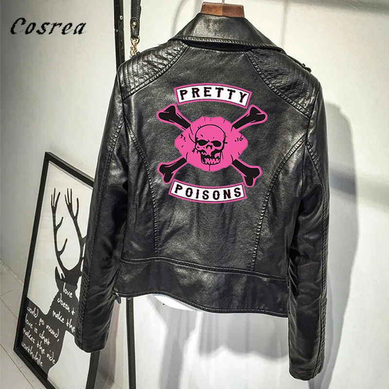 Jacket Riverdale Coat South Side Serpents Riverdale Southside PU Leather Jackets Serpents Streetwear Leather Outwear Coat Women