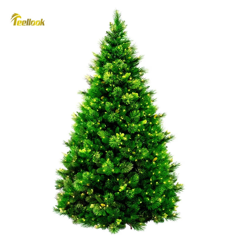 Teellook 1.2m/5.0m pine needle PVC material Christmas tree LED lights Christmas Hotel Mall home decorations