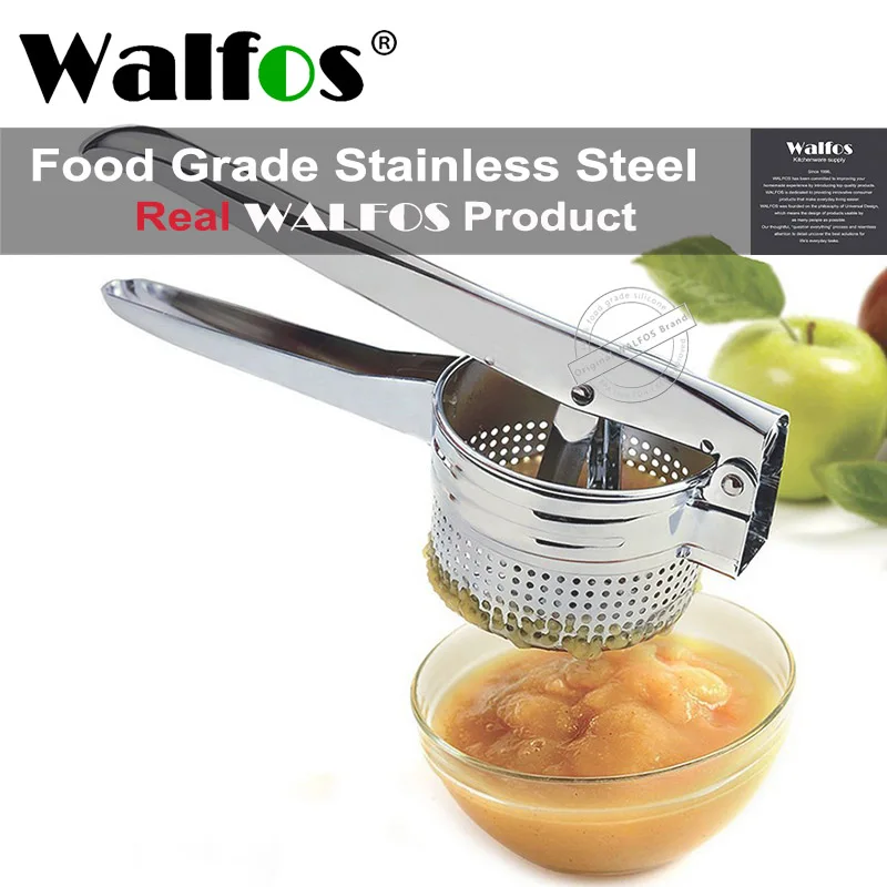 

WALFOS Stainless Steel Potato Masher Ricer Fruit Vegetable Press Juicer Ginger Garlic Grater Crusher Squeezer Kitchen Gadgets