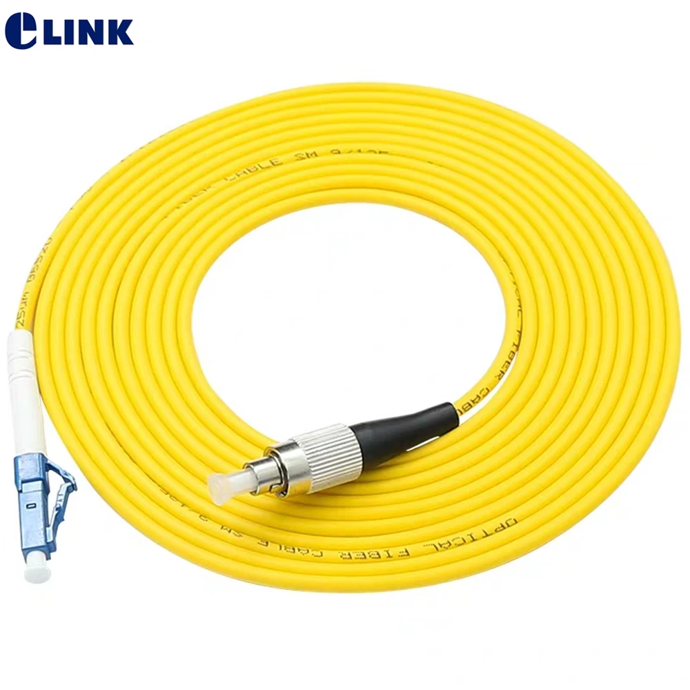 

fiber optic patch cord LC-FC 10pcs SM Simplex 1M 2M 3M 5M 7M 10M FC-LC optical fibre jumper SX free shipping IL 0.3dB