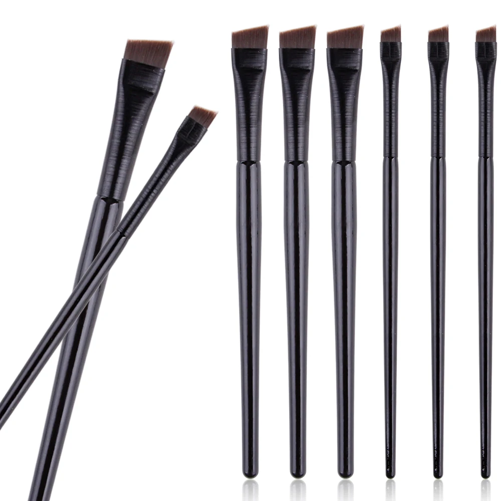 2Pcs Brow Contour Brush Small Angled Eyeliner Eyebrow Brush High Quality Professional Makeup Shadow Cosmetics Eyelash Brushes