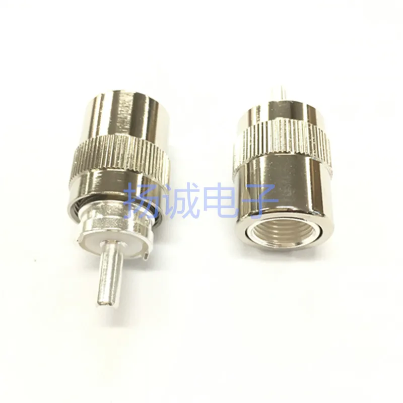 Conector rf embutido para conexão tipo parafuso macho-7 cabos uhf macho-7