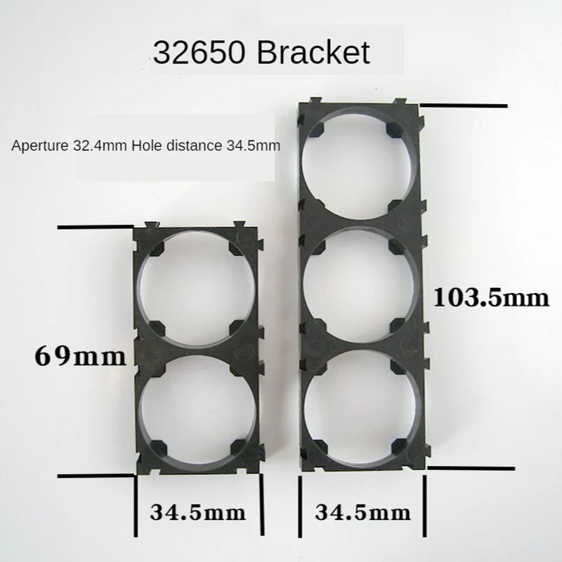 10pcs Battery Fixed Bracket18650 21700 32650 Lithium Ion Packs DIY Assembly Holder Cylindrical Battery Cells Splicable Support