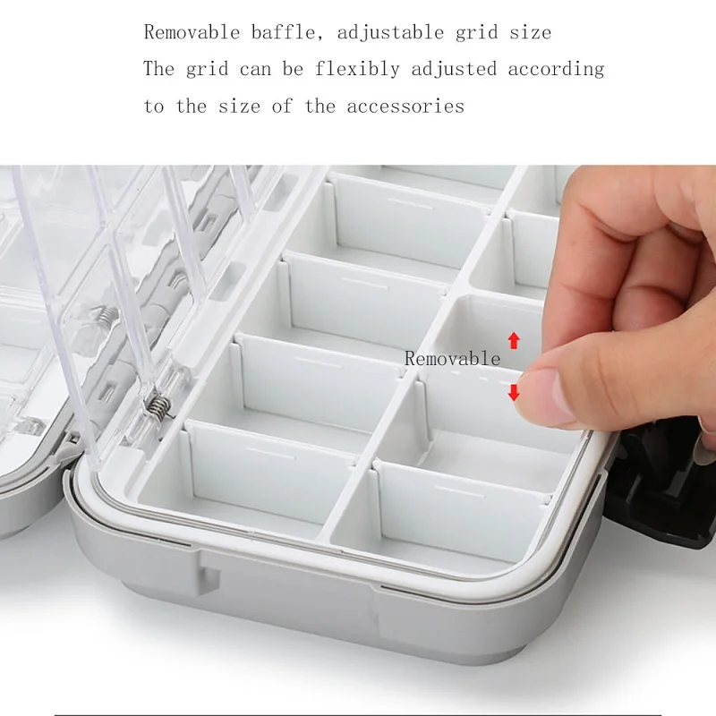 Waterproof Fishing Tackle Box Hooks Lures Accessories Box For Fishing Tool Storage Box Doublex Sided Carp Fishing Goods Boxes