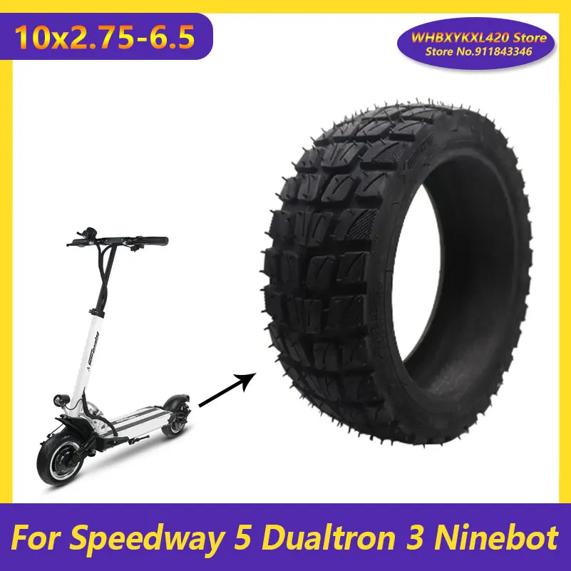 

10x2.75-6.5 10x2.70-6.5 Tire 70/65-6.5 for Ninebot Speedway 5 Dualtron 3 Electric Scooter Self Balancing Vehicle Tubeless Tyre