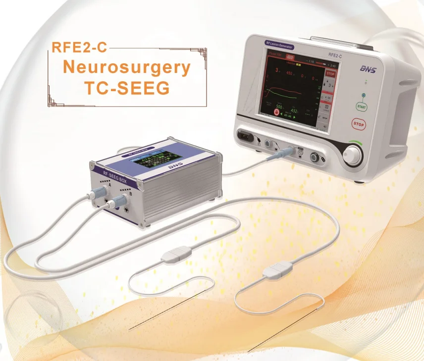 TC-SEEG RF generators Radiofrequency lesion generator for Neurosurgery. Developed by BNS CE mark