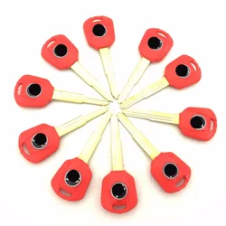 Red Black Blue 10pcs Lot Motorcycle Uncut Motorcycle Key Blanks For HONDA CB400 VTEC CBR600 900 1000