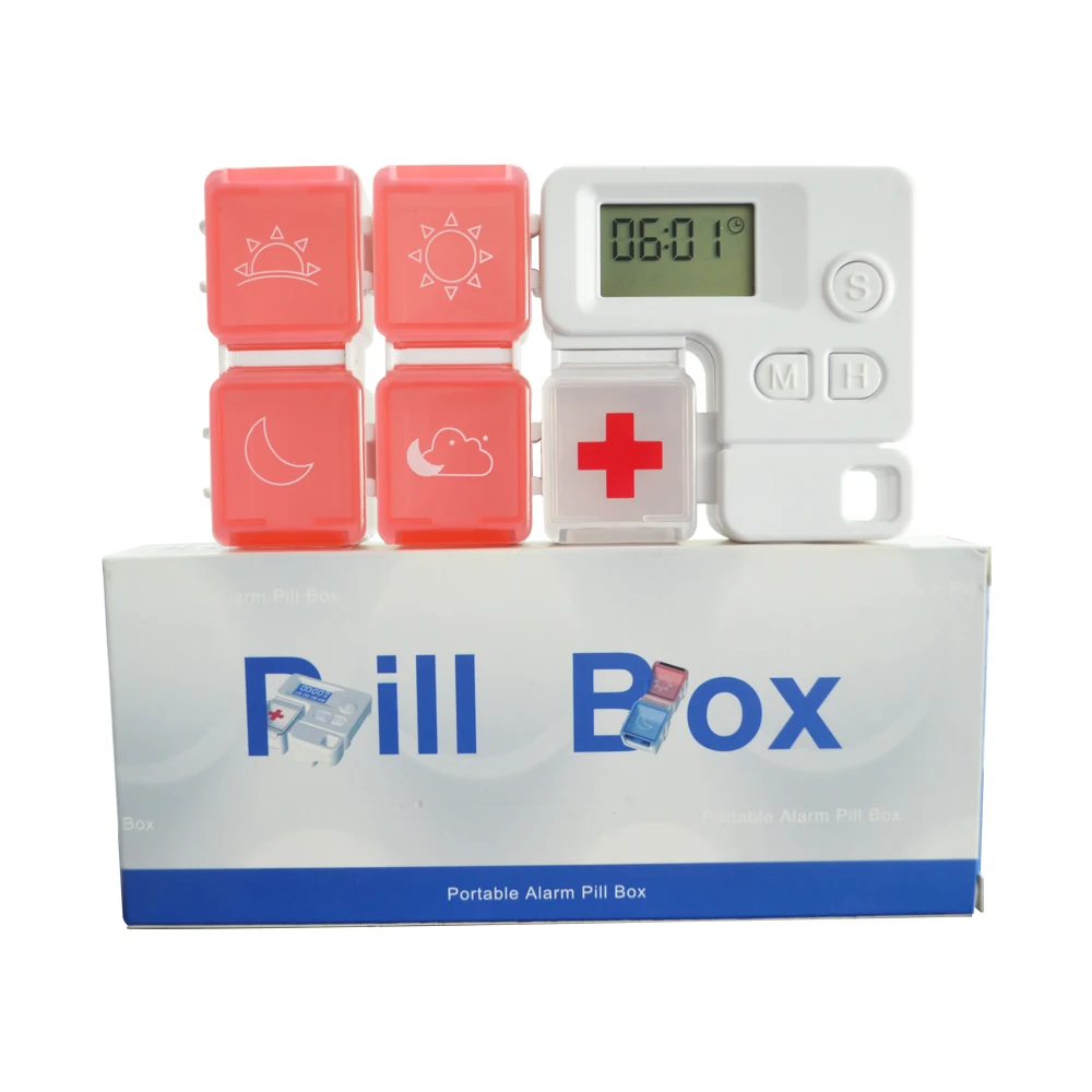 GREENWON Pill Box Mini 5 Grids Medicine Tablet Week Pillbox Case Container Organizer Health Care Drug Travel Divider