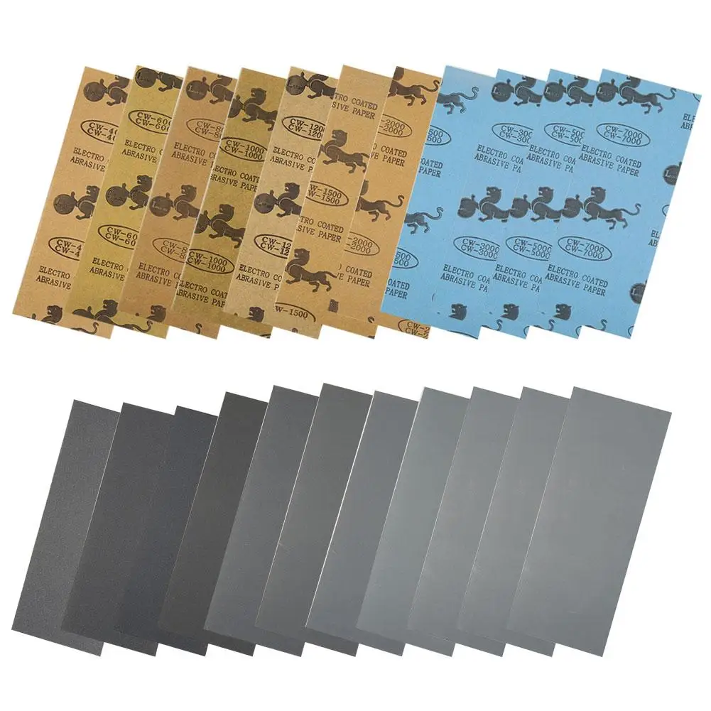 

Car Automotive Sandpaper Wet Dry Sandpaper Sheets 400/600/800/1000/1200/1500/2000/2500 Metal Sanding and Automotive Polishing