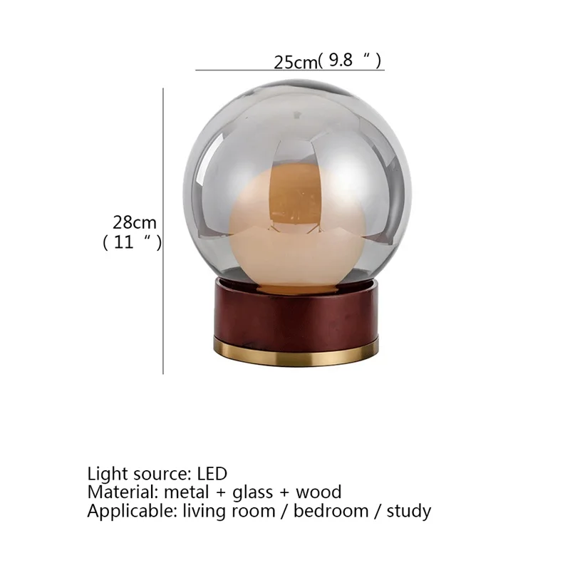 Hongcui Modern Creative Table Lamp LED Desk Lighting Decorative for Home Living Room