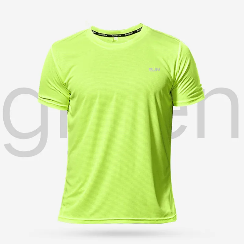 Multicolor Quick Dry Short Sleeve Sport T Shirt Gym Jerseys Fitness Shirt Trainer Running T-Shirt Men\'s Breathable Sportswear