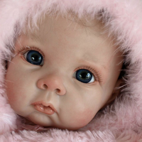 Reborn Doll Kit 22inch DIY Chrissy  Reborn Kit Set with Body and Eyes Soft Touch Fresh Color Vinyl Diy Doll Toy