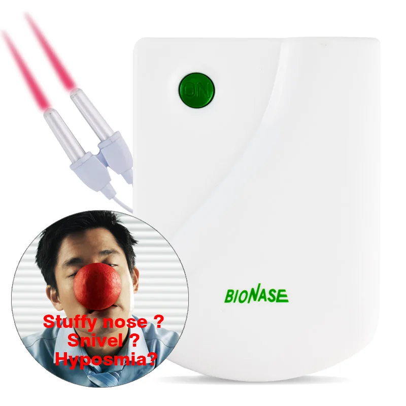 Pulsed Laser Nose Massager Hay Fever Bionase Nose Rhinitis Sinusitis Cure Infrared Therapy Nasal Health Care Machine Instrument