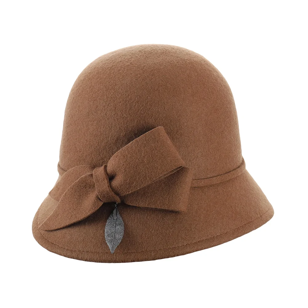 

Fedora Bowler Bucket Hat wool felt hats and caps winter hats W10-4699