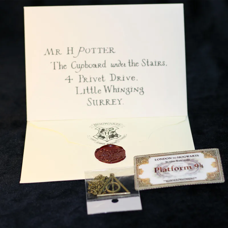 Harried Magic School The Marauder's Map of Wizarding World Cosplay Potters Ticket Admission Letter Of School Toy Christmas Gifts