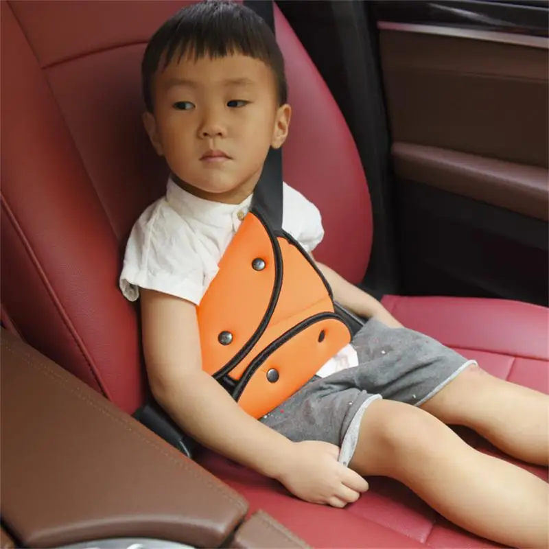 Universal Car Safe Seat Belt Cover Soft Adjustable Triangle Safety Seat Belt Pad Clips Protection Car Anti-Neck Neck for Kids