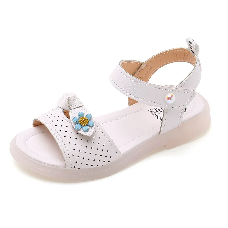 Kids Summer Shoes For Girls Beach Sandals 2021 Children Fashion Flowers Bow Sports Sandals For Little Girl 3 5 7 8 9 10 12 Years