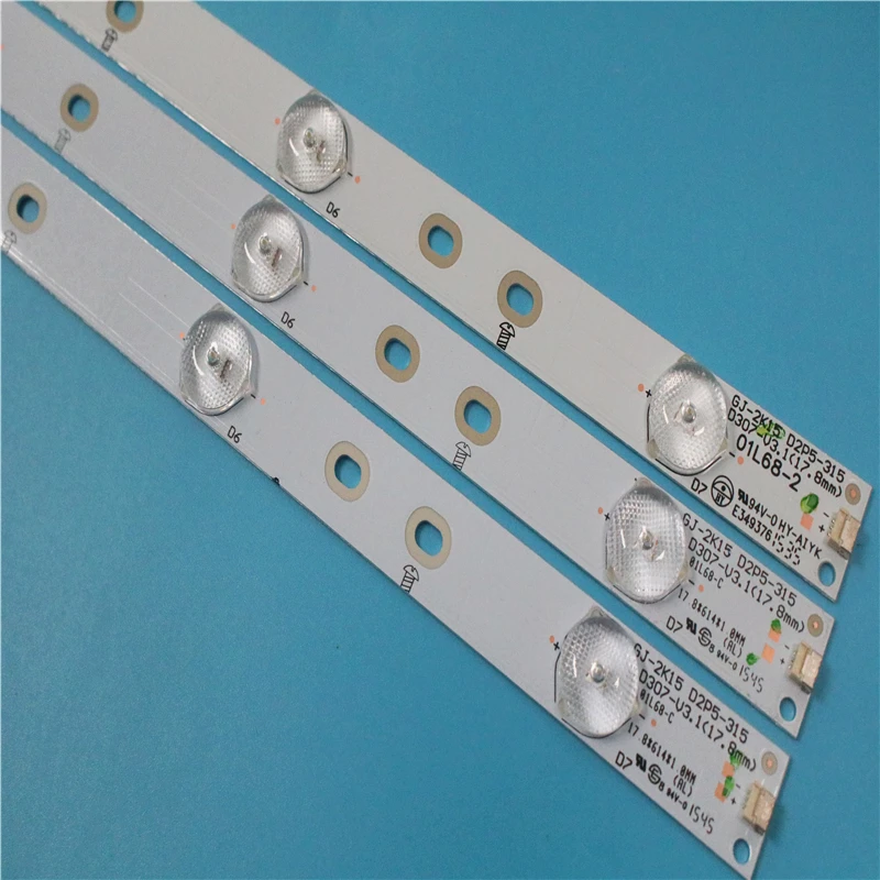 

New 3pcs LED StripsLED Back Light Strip GJ-2K15 D2P5-315 D307-V1.1 FOR 32" for Philips 32PHH4100/88 TV