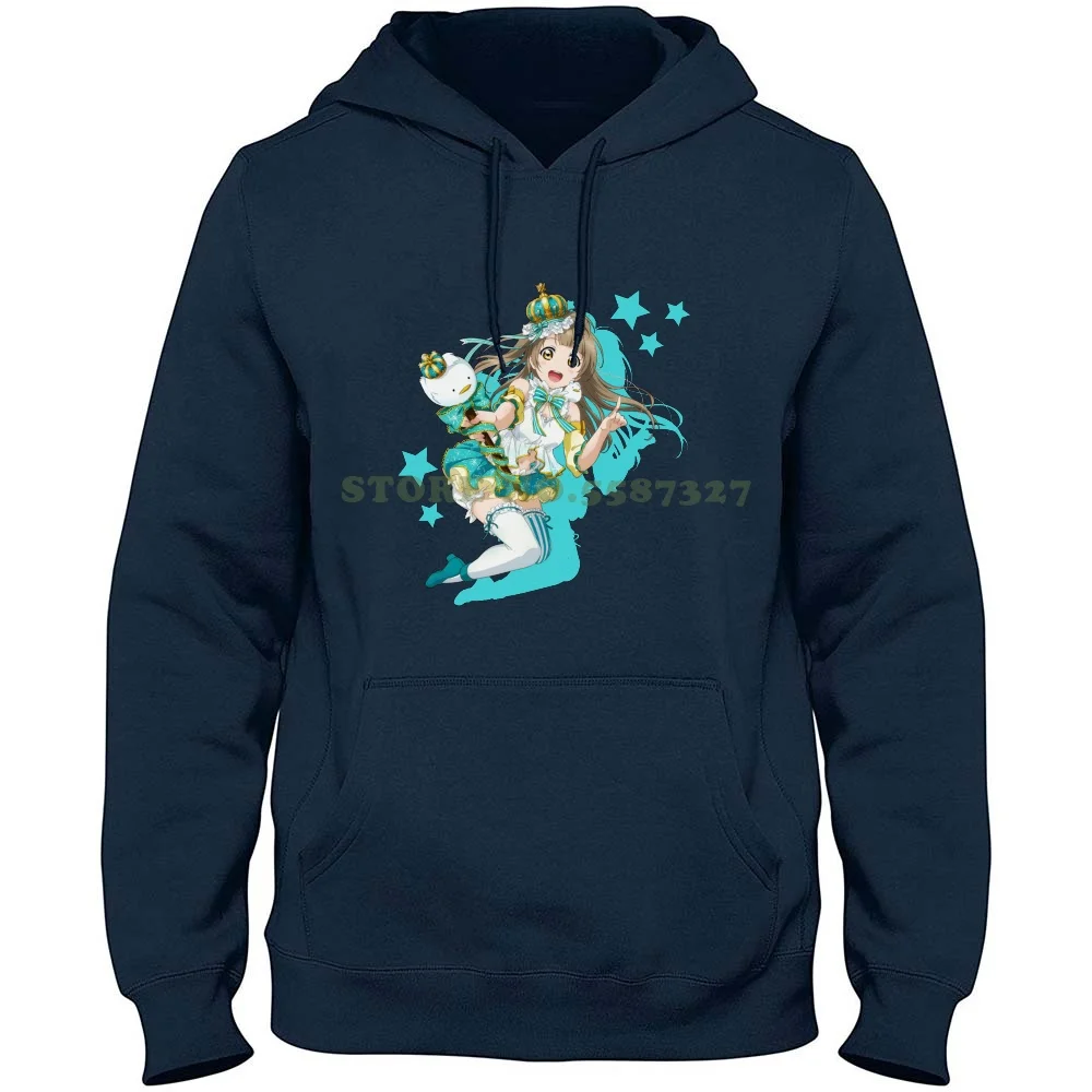 Snow Queen 100% Pure Cotton Hoodie T-Shirt Kotori Minami Waifu School Idol Project Flower Crown Manga Anime School Uniform