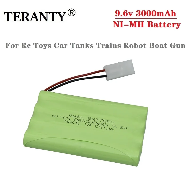 Batería NiMH 9.6V recargable 3000mAh para RC – Pack 5 uds - imagen 3